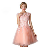 Elegant A-Line Red Evening Gown Prom Dress - Sheseelady